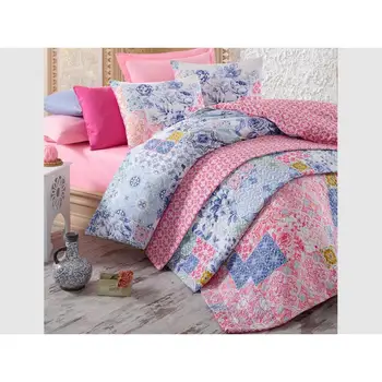 

Cotton Box Ranforce Complete Set of Mosaic Single Pink