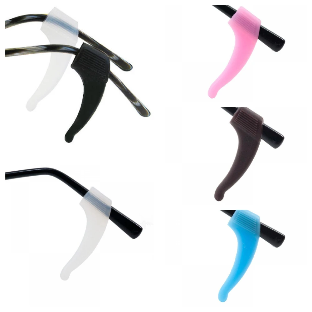 Eyewear Ear Hook Silicone Eyeglass Temple Tip For Glasses Spectacles
