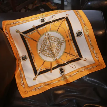 

New silk scarf "scepter" silk small square scarf scarf scarf 100% mulberry silk professional commuter