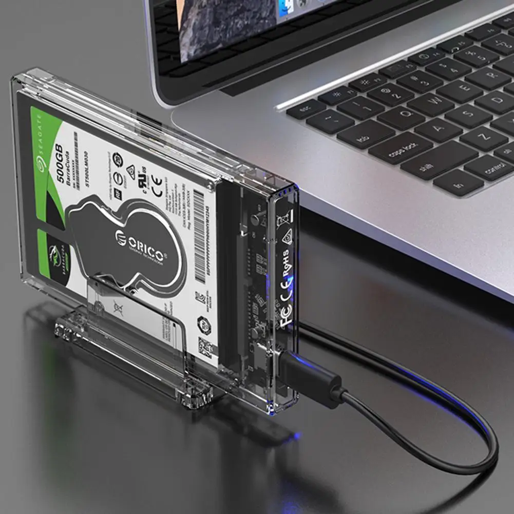Прозрачный чехол для жесткого диска ORICO 2159C3-G2 USB 3.1 Type C на 2 5 SATA 3 0 внешний корпус SSD 4