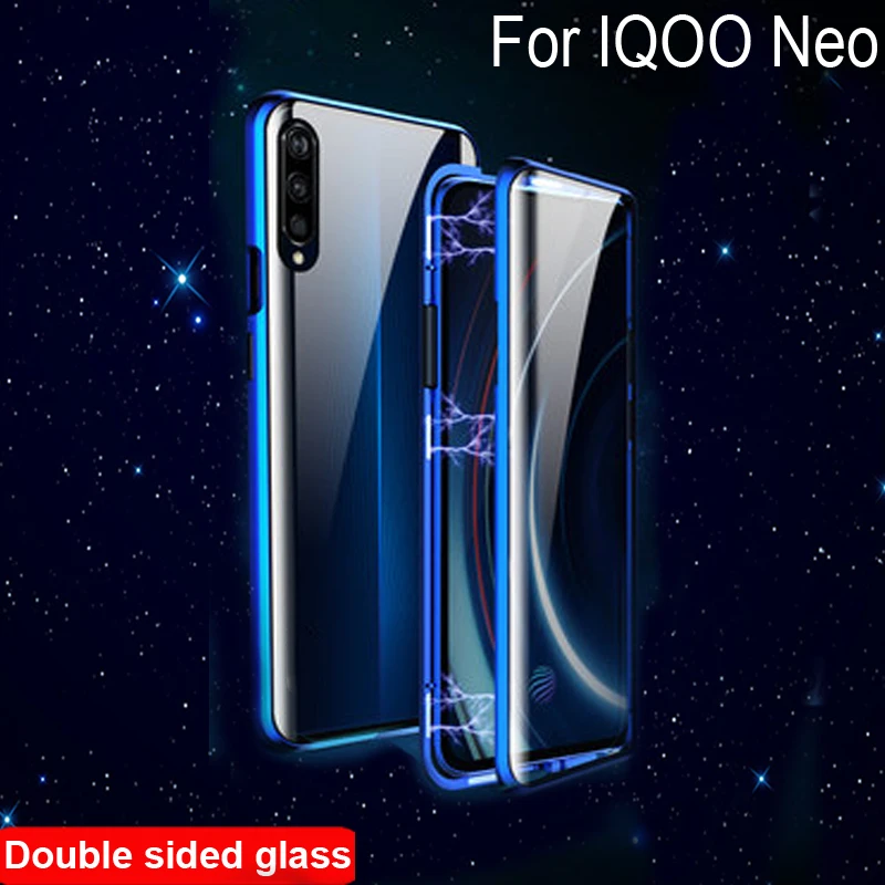 Роскошный Магнитный поглощающий ЧЕХОЛ ДЛЯ VIVO IQOO Neo металлическая рамка