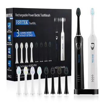 

Power Ultrasonic Sonic Electric Toothbrush USB Rechargeable Tooth Brush buy one get one free Sonic Toothbrush with 8 Brush Head