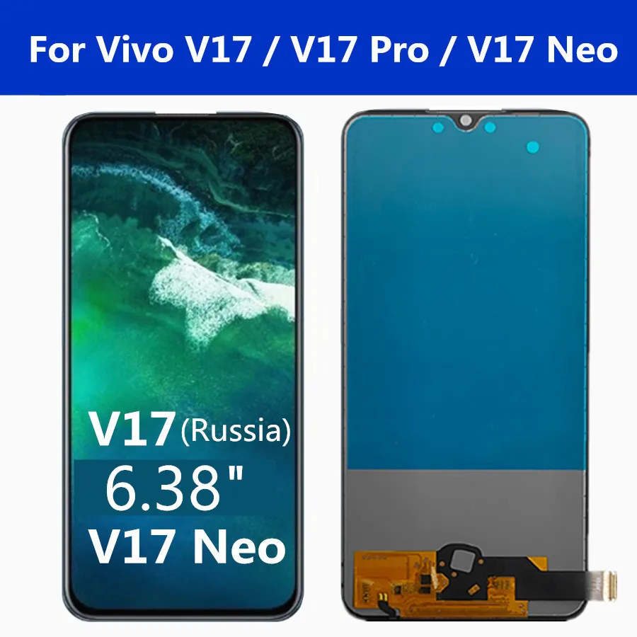ЖК дисплей TFT для Vivo V17 Neo экран с дигитайзером и сенсорным экраном в сборе замена