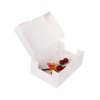 

200pcs/lot White egg tart packaging box small cake baking box Gift box