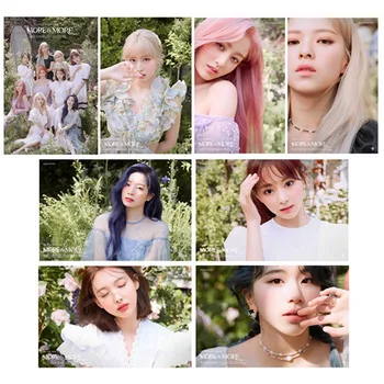 

20PCS/Set Kpop TWICE New Welcoming Album MORE&MORE Card Stickers Fashion Crystal Sticky Photocards Bus Card Stickers