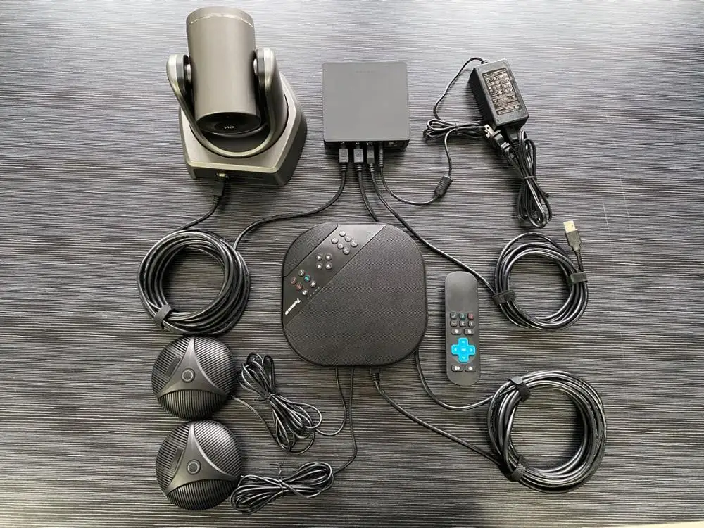 Tenveo va3000e 2mp 10x zoom solução de vídeo conferência de áudio sistema de videoconferência grupo speakerphone e hub para transmissão-3