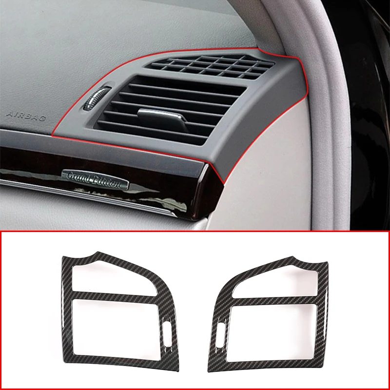 

Car Side Air Condition AC Outlet Vent Frame Trim ABS Carbon fiber For Mercedes Benz S Class W222 2008-2013 Interior Accessories