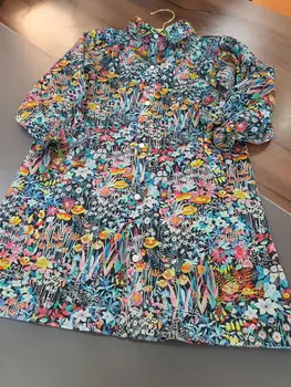 

2020 Autumn Corduroy Cotton Flower Girls Dress Cherry Girls Clothing Boutique brand Princess party Girls Dress 3Y 4Y 6Y 10Y 12Y