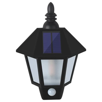 

Outdoor Water Resistant Wall Lantern Lightweight Solar Lamp Wirless Photocell LED Light Dawn Sensor Lamp Camping Equipment