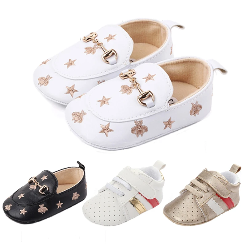Zapatos para bebé recién nacido, Raya Rosa con parche, informales, fondo suave, antideslizante, transpirables, novedad