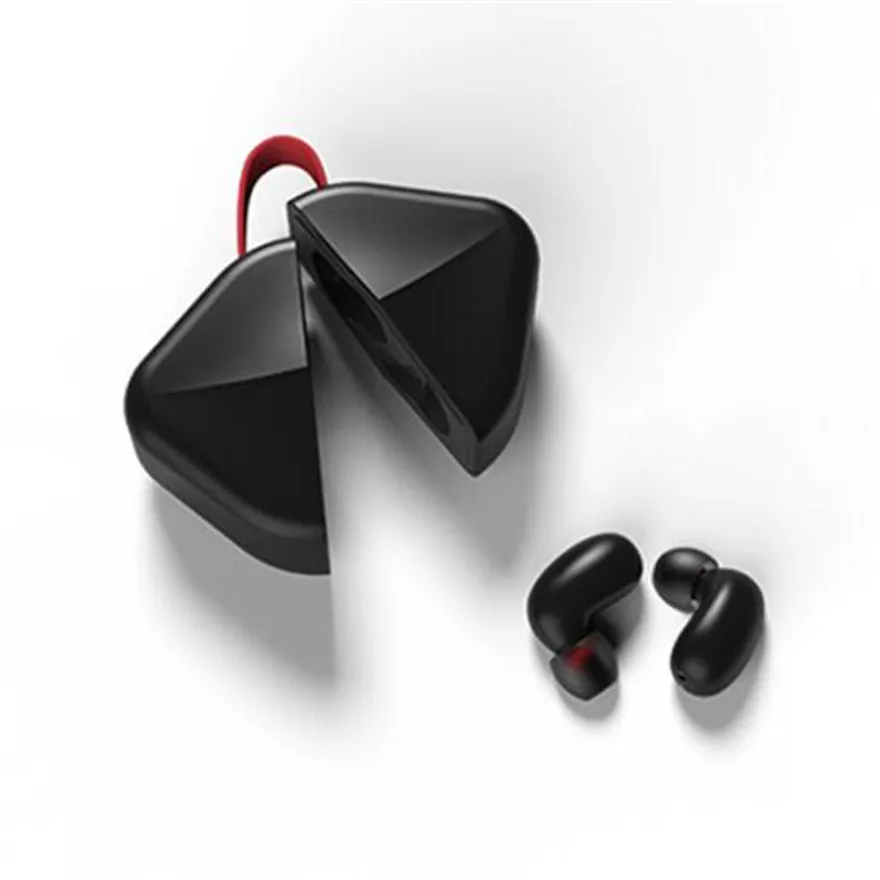 Мини Bluetooth 5,0 наушники Близнецы беспроводная гарнитура игровая aptx наушники вкладыши Tws сенсорные наушники гарнитура Bluetooth наушники - Цвет: Черный