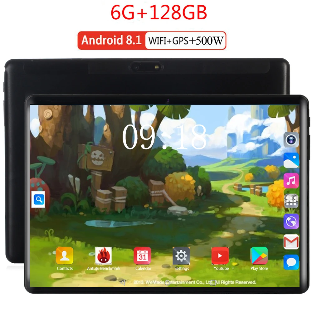 

2020 Gift Tablet 4G LTE 10.1 inch 2.5D tablet pc 10 Octa Core MTK8752 6GB RAM 128GB ROM 1280*800 Android 8.0 kids tablet