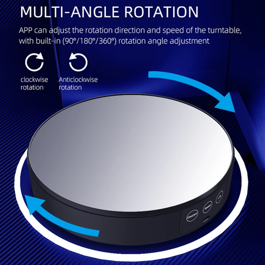 Remote Mirror Spinning Rotating Display Stand,Motorized Rotating