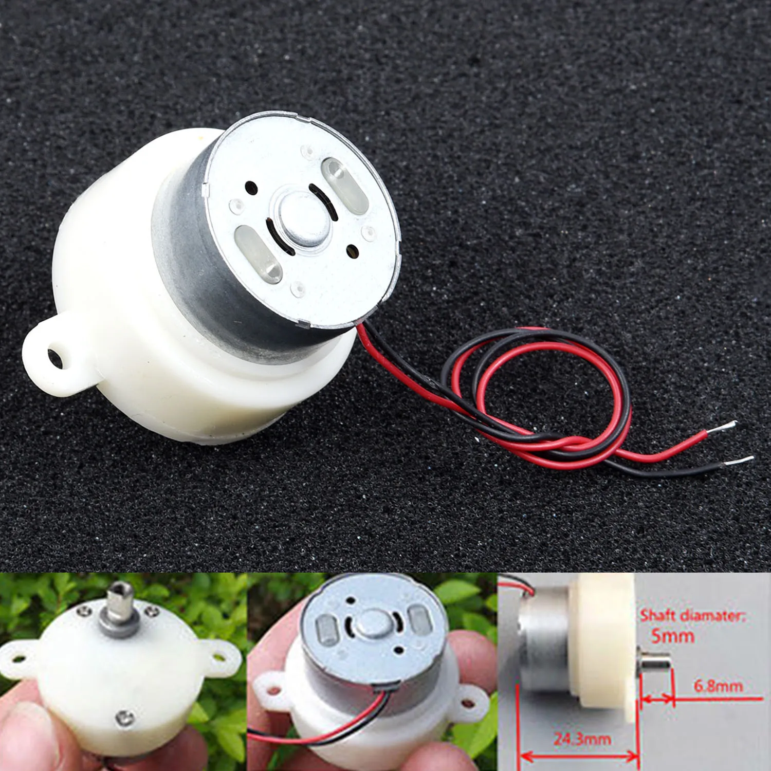 Small DC Gear Motor 3V-9V 6V Mini Worm Gear Motor Slow Low Speed 9-32RPM DIY Toy Small DC Gear Motor 3V-9V 6V Mini Worm Gear Motor Slow Low Speed 9-32RPM DIY Toy