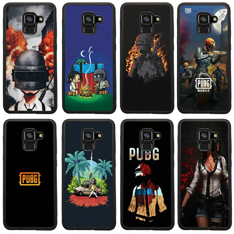 Game PUBG Hard PC TPU Mobile Phone Case for Samsung Galaxy A5 A7 A8 J3 J4 J6 J7 J8 2017 2018 S7 S8 S9 S10 Pluss 10 Bags | Мобильные