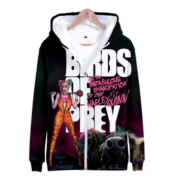 

Birds Of Prey Hoodies Sweatshirts Men Women Fashion Harajuku Joker Hoodie Autumn Front Pocket Zipper Hoody Ladies Streetwear