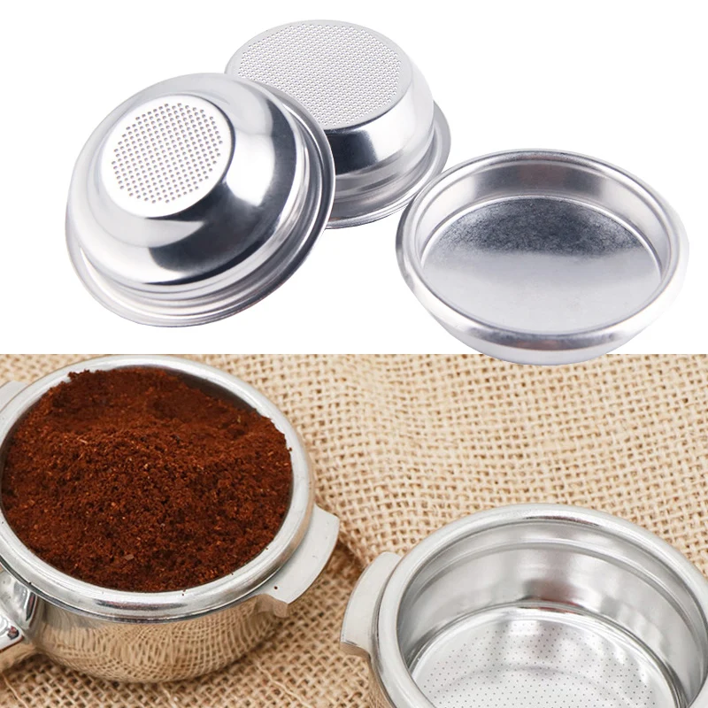 Stainless Steel Non Pressurized Coffee Filter Basket 2 Cup Triple