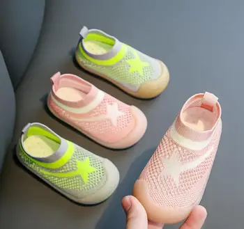 

Children shoes 2020 girls boys fly knit casual shoes breathable mesh kids sneakers chaussure enfant garcon fille