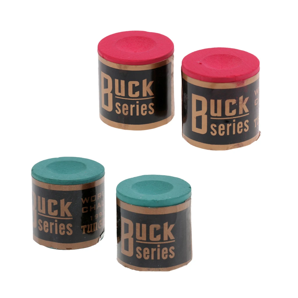 High Quality Snooker Pool Cue Tip Table Billiard Chalks Accessory 1 Box of 2 Blocks