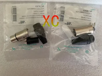 

Upgraded version50Pcs/lot 25PCS NC3MXX & 25PCS NC3FXX NEUTRIK Male and female A set 3 Pin XLR Connector with