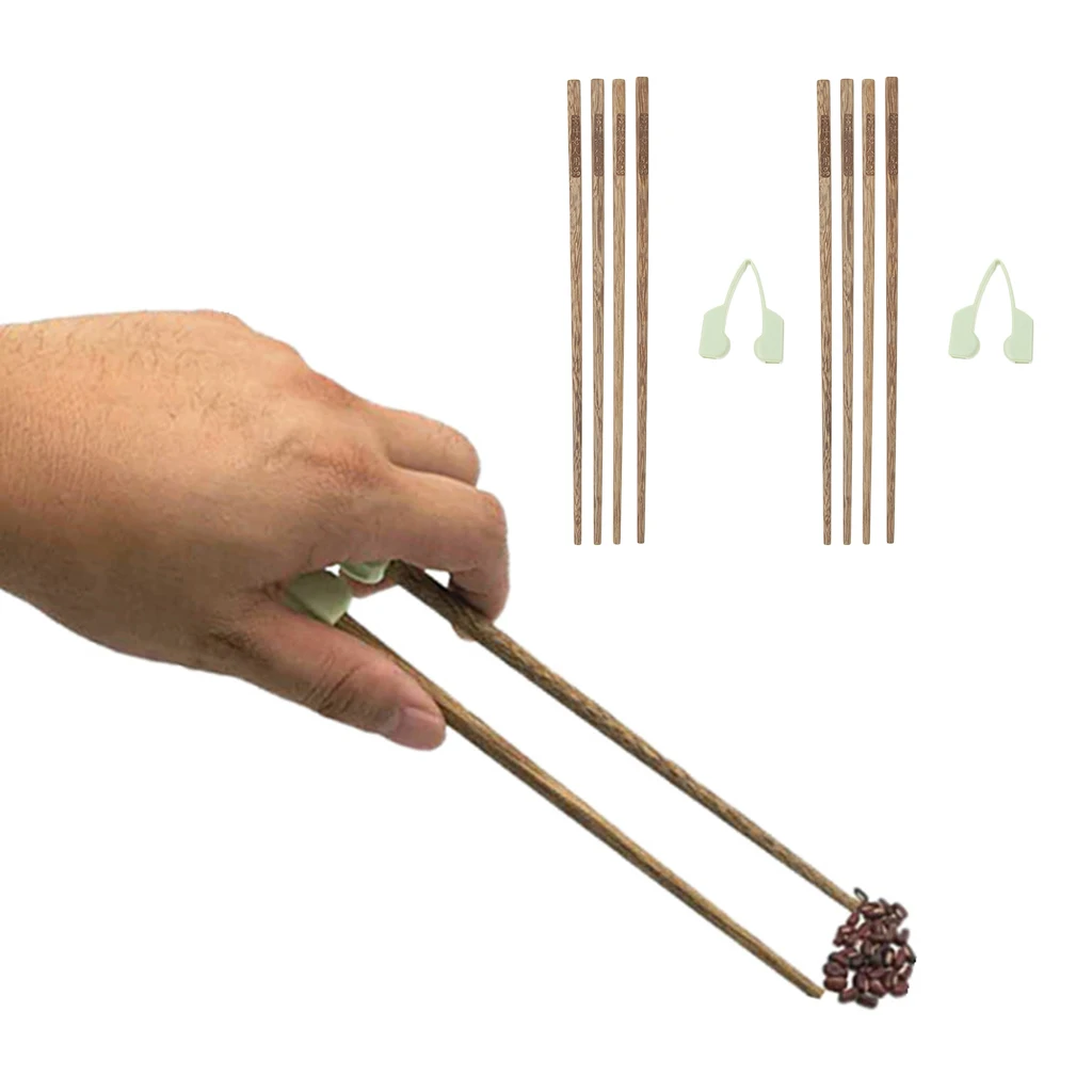 Anti-Slip Training Chopsticks Helpers Anti-Slip Chopsticks Individually Eating Aid Chopsticks Eating Aids for Elderly Adults