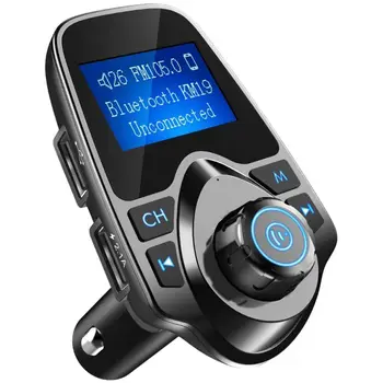 

Mp3 Speler Auto Fm-zender Audio Adapter Ontvanger Draadloze Handsfree Voltmeter Auto Accessories