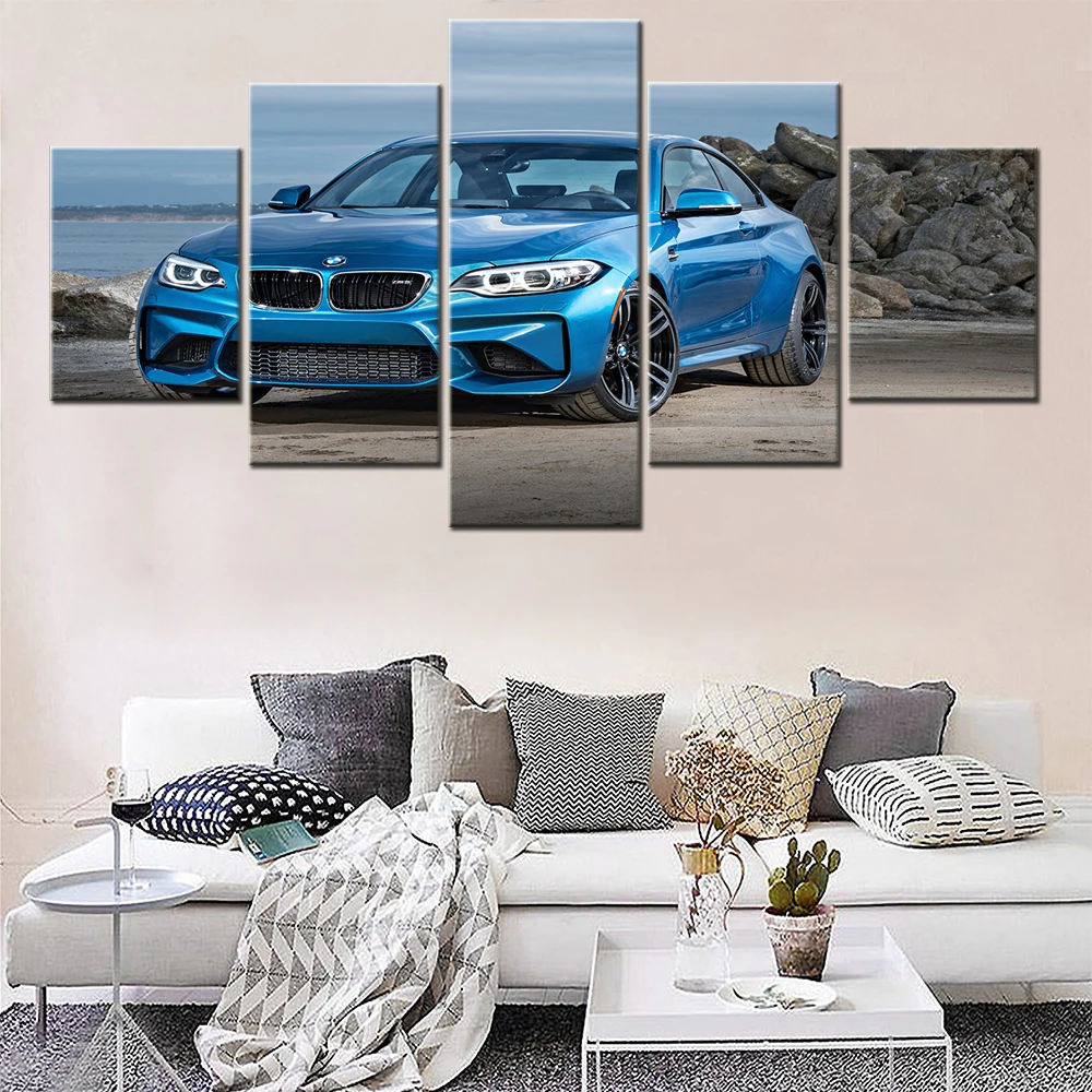 Картина на холсте постеры из 5 предметов для BMW M2 Coupe аксессуары украшения дома и