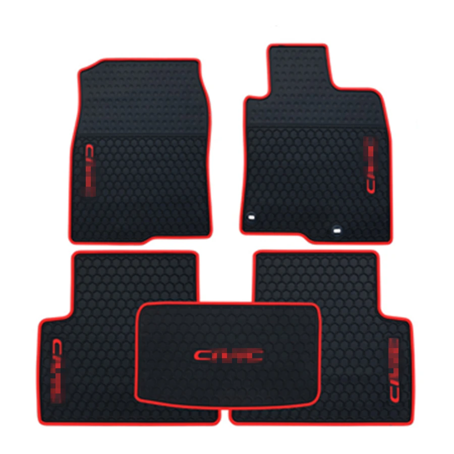 

YJ99 For Honda 10th Civic Right-hand Drive 2016-2019 High Quality Anti Skip Latex Durable Carpets Special Rubber Car Floor Mats
