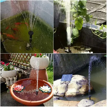 

Solar Garden Floating Fountain Brushless Water Pump Floating Mobile Solar Decorative Fountain Energy Saving and High Sensitivity