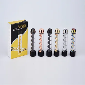 

Spiral Pipe Smoke Pipe Dry Atomizer V12 Glass Twisty Blunt Dry HERB Pipe