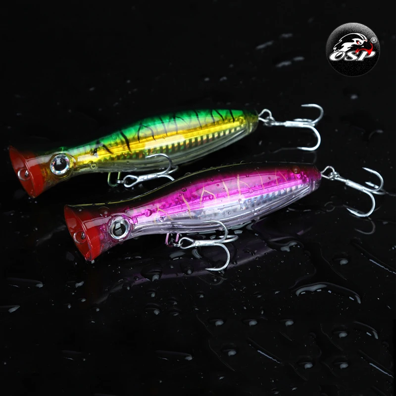 

OSP lure laser 3D simulation Floating water wave crawling bait 12 cm 43 g gravity transfer big mouth wave grill bait