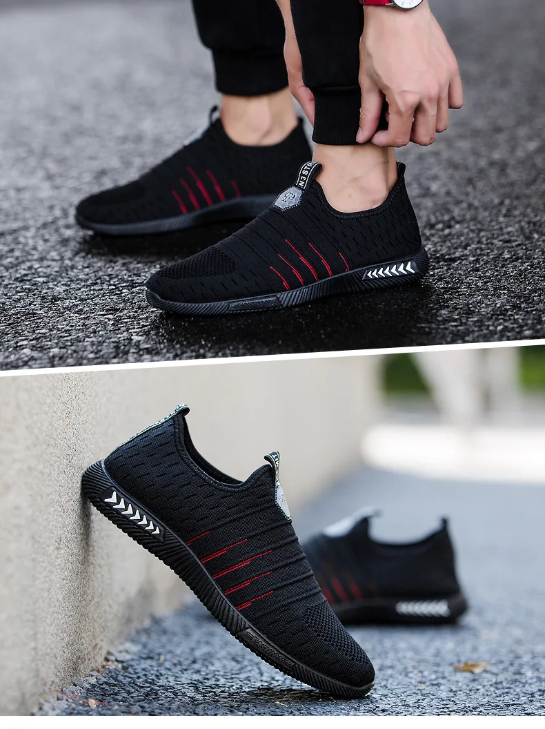 New men shoes net shoes breathable comfortable lightweight casual models non-slip wear-resistant design men shoes sneakers