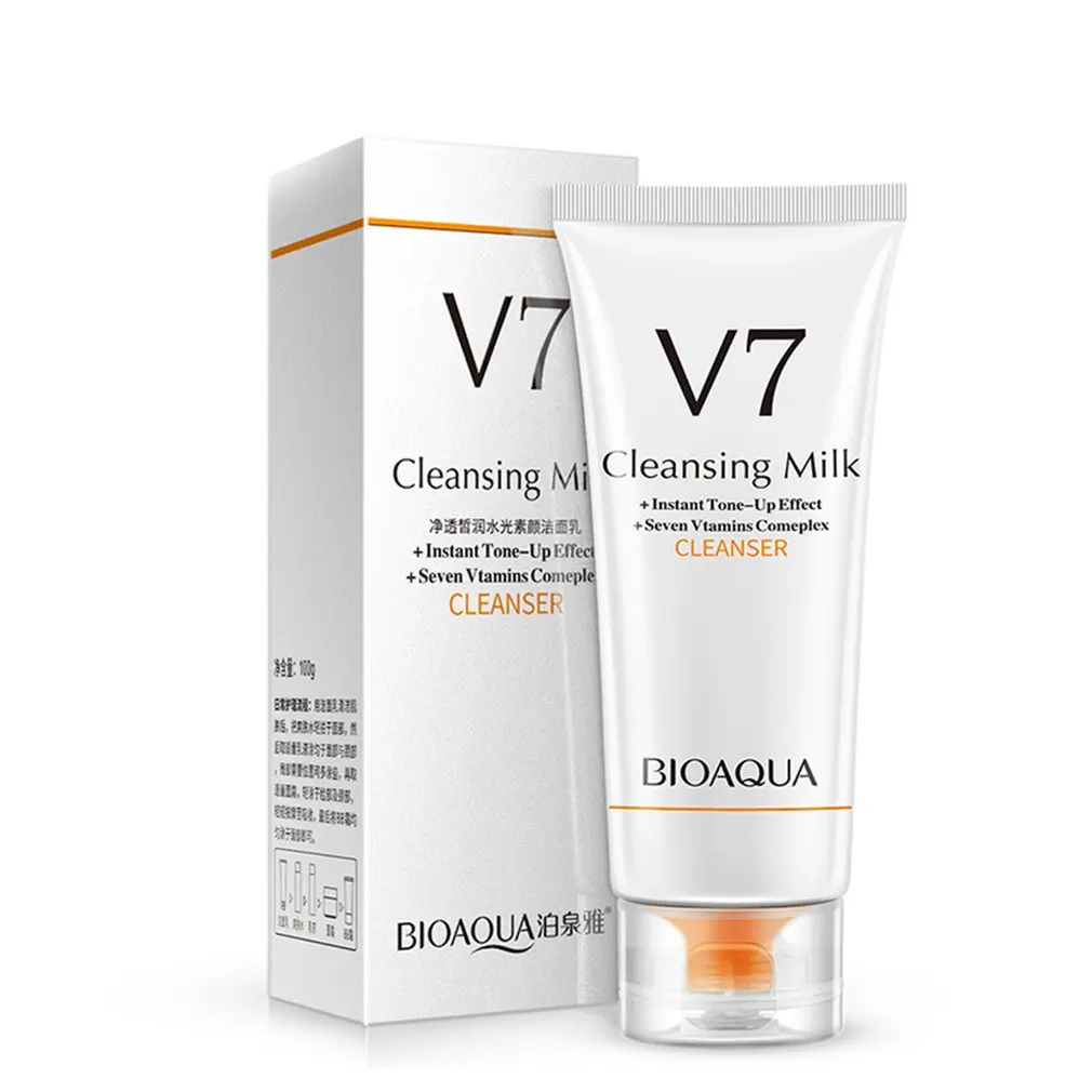 

Deep Cleansing V7 Moisturizing Face Treatment Brightening Exfoliating Facial Scrub Smoothen Beauty Facial Cleanser