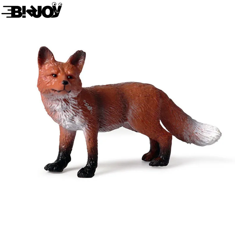 2 x Realistic Sleeping Fox Model Figures Kids Educational Toy Home Decor 