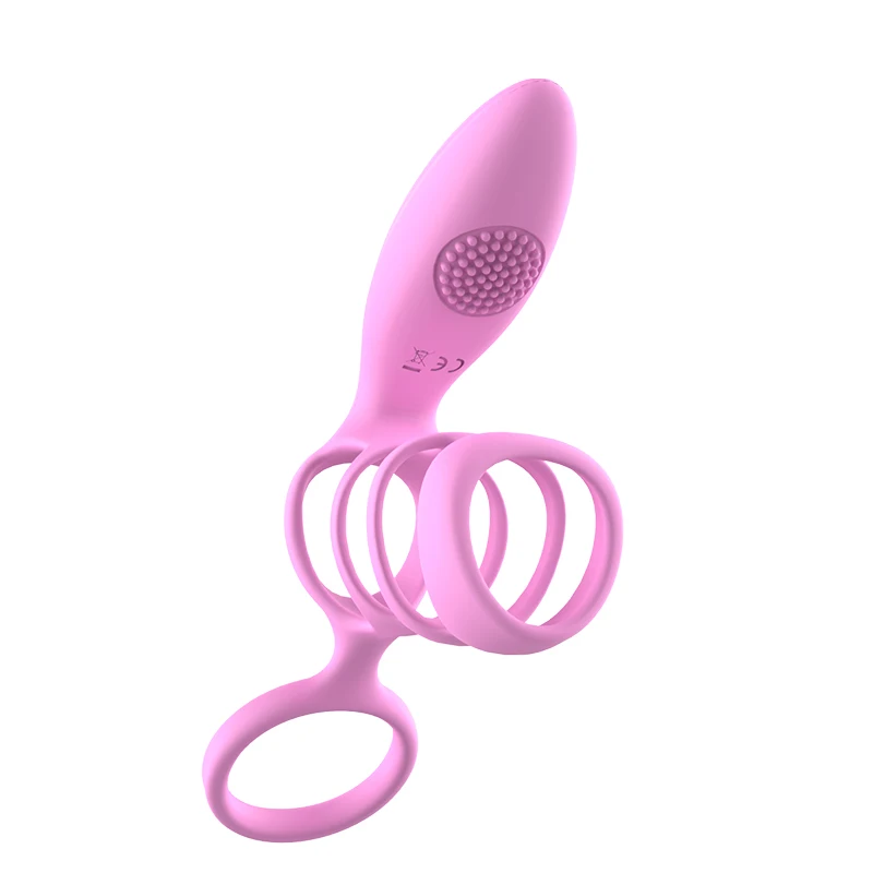 Cock Penis Trainer Vibrating Ring Vibrator Sex for Men Delayed Ejaculation Stimulate Anal Clitoris Sex Toys for Couples