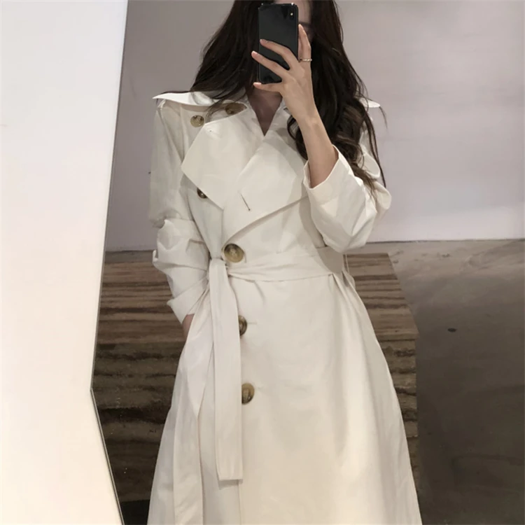 Colorfaith Новинка осень зима женский плащ свободного покроя с лентой однобортный офисный женский корейский стиль элегантный пальто Верхняя одежда JK9728