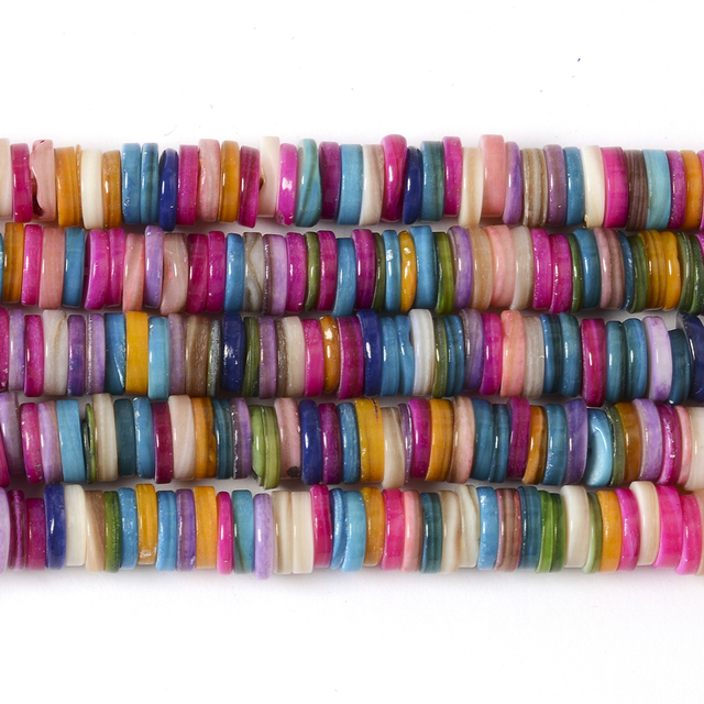 Shell Beads Smooth Loose Spacer Bead for Jewelry Making DIY Charm Bracelet Earrings Handmade Craft Accessories 6/8mm