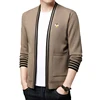 Mens New Sweater Cardigan Jacket Embroidery Leisure Knitted Sweater Men 1