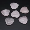 1PC Rose Quartz Natural Loose Beads Ornaments Love Heart Shape Polished Stone Reiki Healing Crystal DIY Gift Decoration Minerals 6