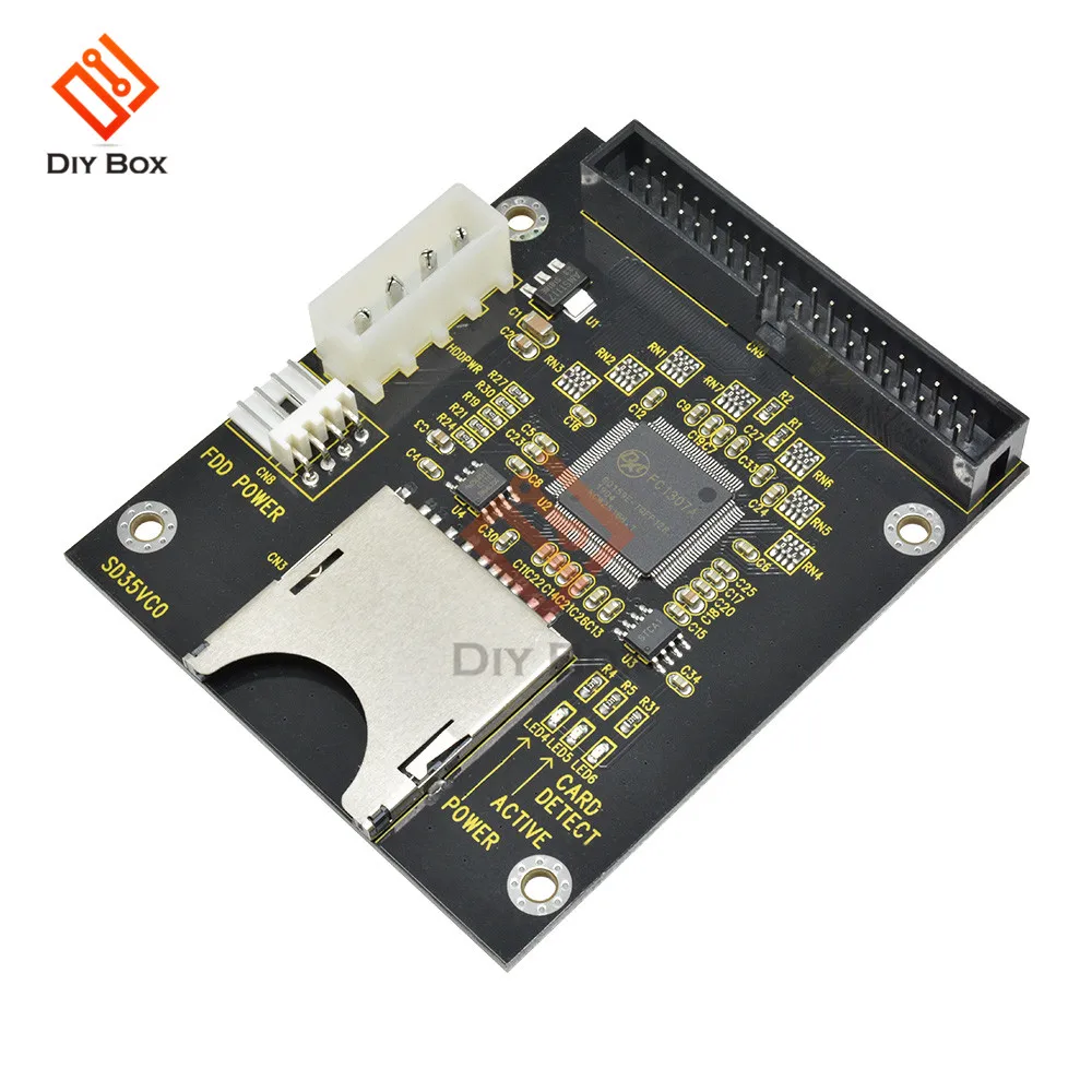 Sd-карта для IDE3.5 адаптер материнской платы карта большой емкости 5 в поддерживает до 128 ГБ SDXD карта 1309 чип Стандартный ATA IDE интерфейс