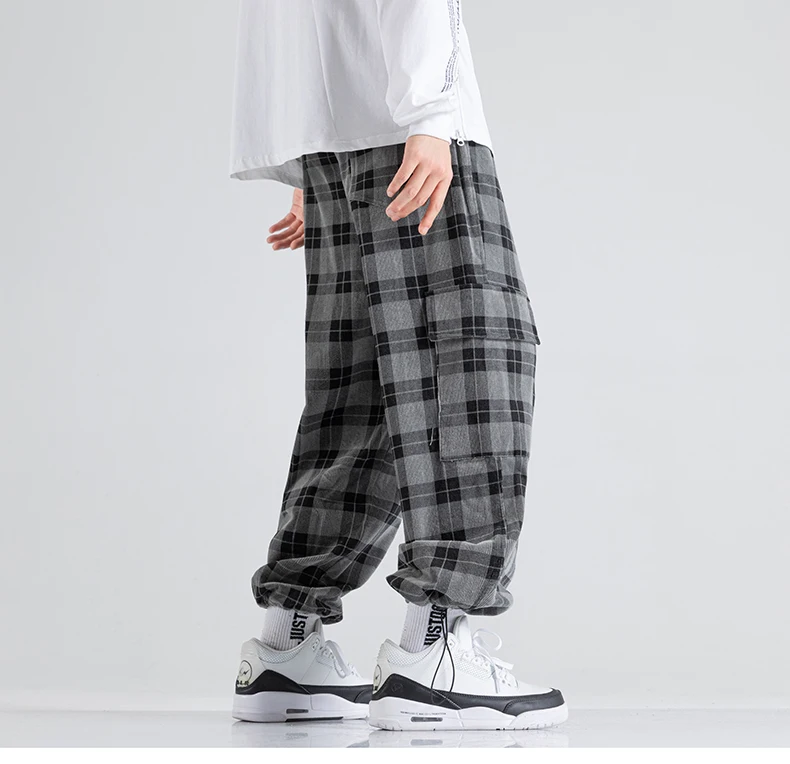 Waliicorners Men Hip Hop Casual Trousers Fashion Male Pants Wide Leg Pants Harem Pants Streetwear 9 H3725239be50c496788e2973502ea89802