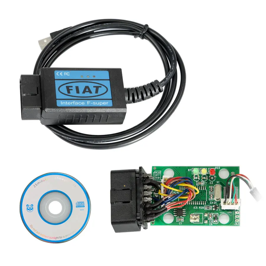 Для Fiat сканер OBD2 USB кабель диагностический инструмент для Fiat F-Super интерфейс для fiat usb сканирующий инструмент