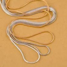 100m Snake Chain Findings Dull Silver Plated Chains KC Gold Plated Chains for Jewelry Making