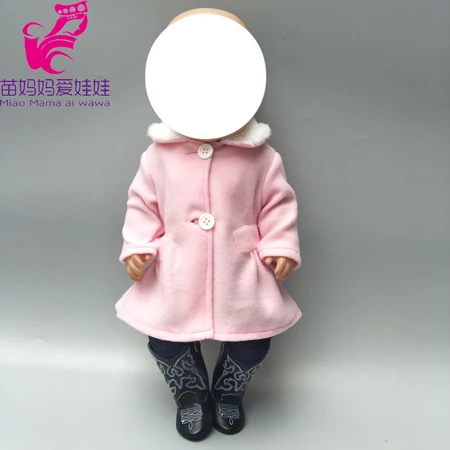 18 дюймов Девочка Кукла Одежда Набор для новорожденных кукла брюки одежда 1" Кукольное пальто - Цвет: No 65A
