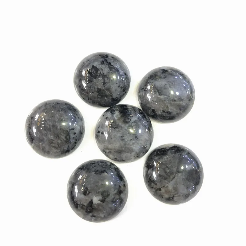 Natural Labradorite Cabochon Genuine Stone 10pcs/lot 16mm Round Shape Loose Beads Fashion Jewelry Accessories