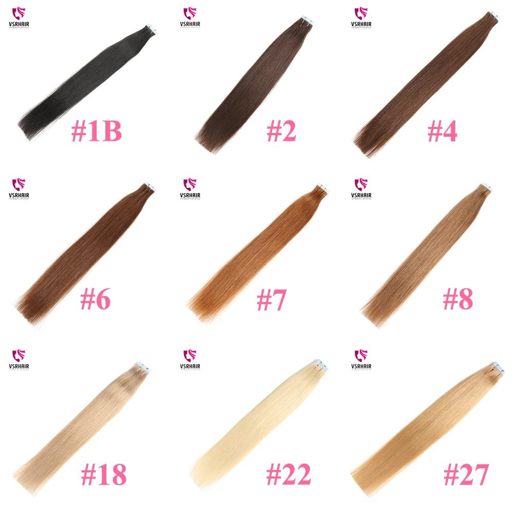 VSR полная кутикула 55 см Омбре цвет чистый Remy человеческие бесшовные двойные