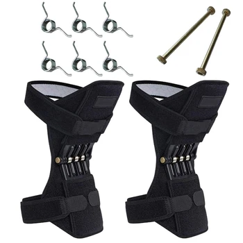 

ABGZ-Elbow Knee Pads Power Lift Joint Support Knee Pads Powerful Rebound Spring Force Protection Booster Old Cold Leg Knee Band