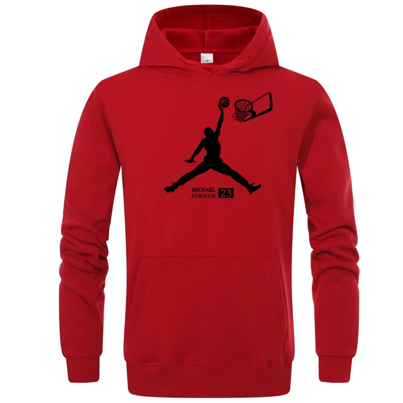 Модный бренд хип-хоп с длинным рукавом JORDAN 23 мужские толстовки спортивная одежда с принтом Мужская Уличная одежда спортивный костюм мужские толстовки с капюшоном - Цвет: Red-Black