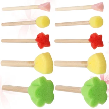 

5 Sets/25pcs Brush Funny Durable Portable Drawing Brush Tool for Children Toddlers Kids