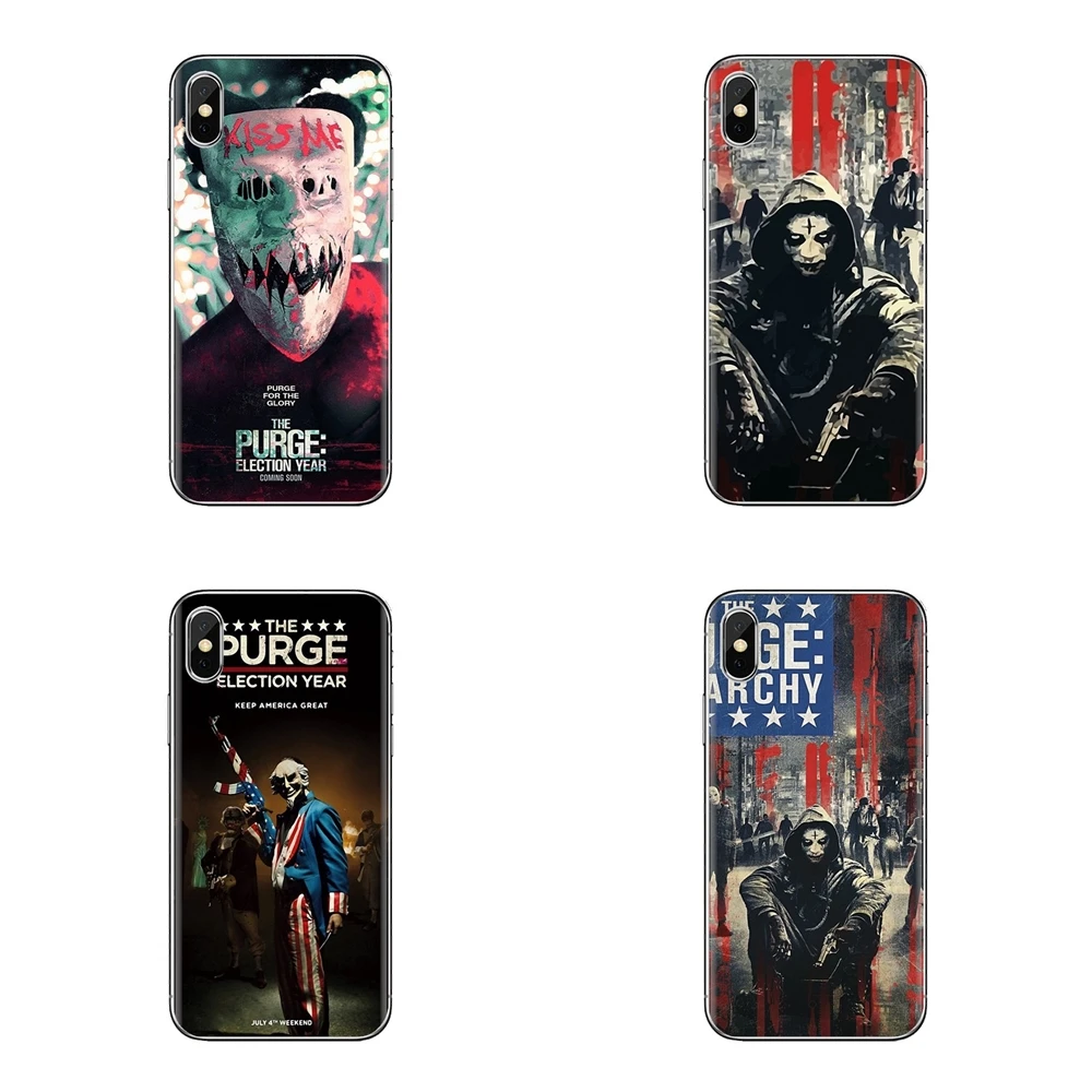 For Huawei Nova 2 3 2i 3i Y6 Y7 Y9 Prime Pro GR3 GR5 2017 2018 2019 Y5II Y6II The Purge Election Year Transparent TPU Skin Cover |